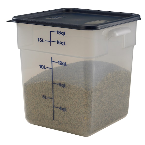 Cambro - Square Food Container Handles, 18 Qt., 11-1-1-5/8, Translucent, PK6